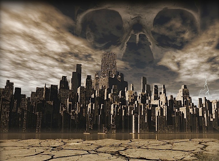 Bryce 5.5 render enhanced in Photoshop